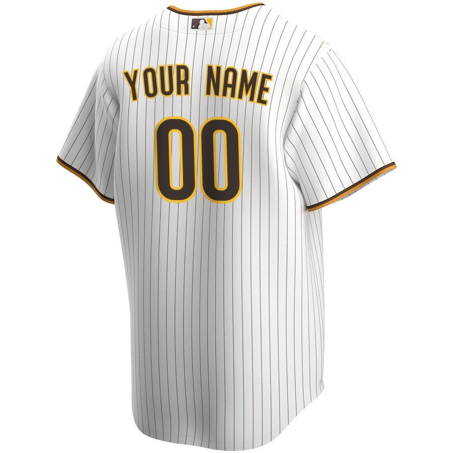 San Diego Padres Home Custom Men Jersey - White