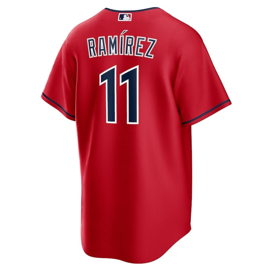 José Ramírez 11 Cleveland Guardians Alternate Player Jersey - Red