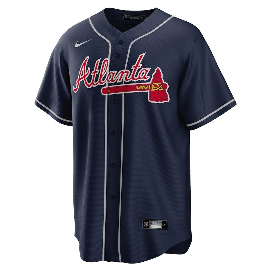 Matt Olson 28 Atlanta Braves Alternate Player Men Jersey - Navy