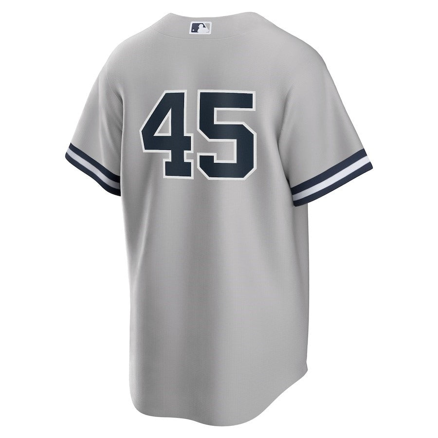 Gerrit Cole 45 New York Yankees Road Player Name Men Jersey - Gray
