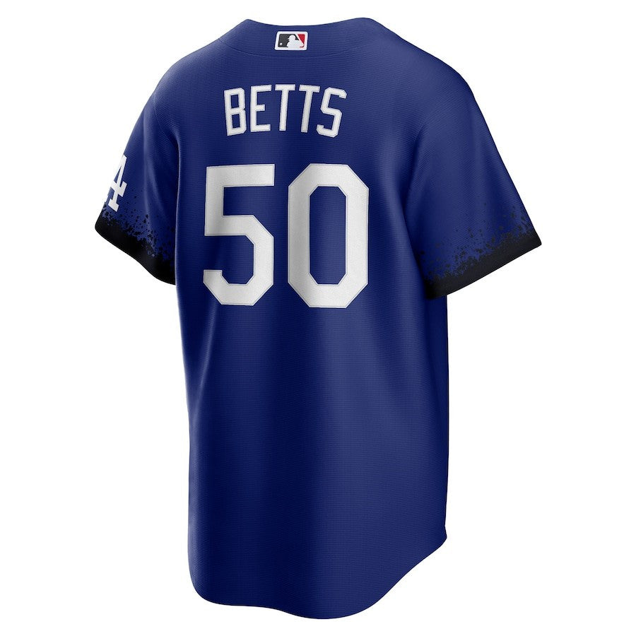 Mookie Betts 50 Los Angeles Dodgers City Connect Player Jersey - Royal