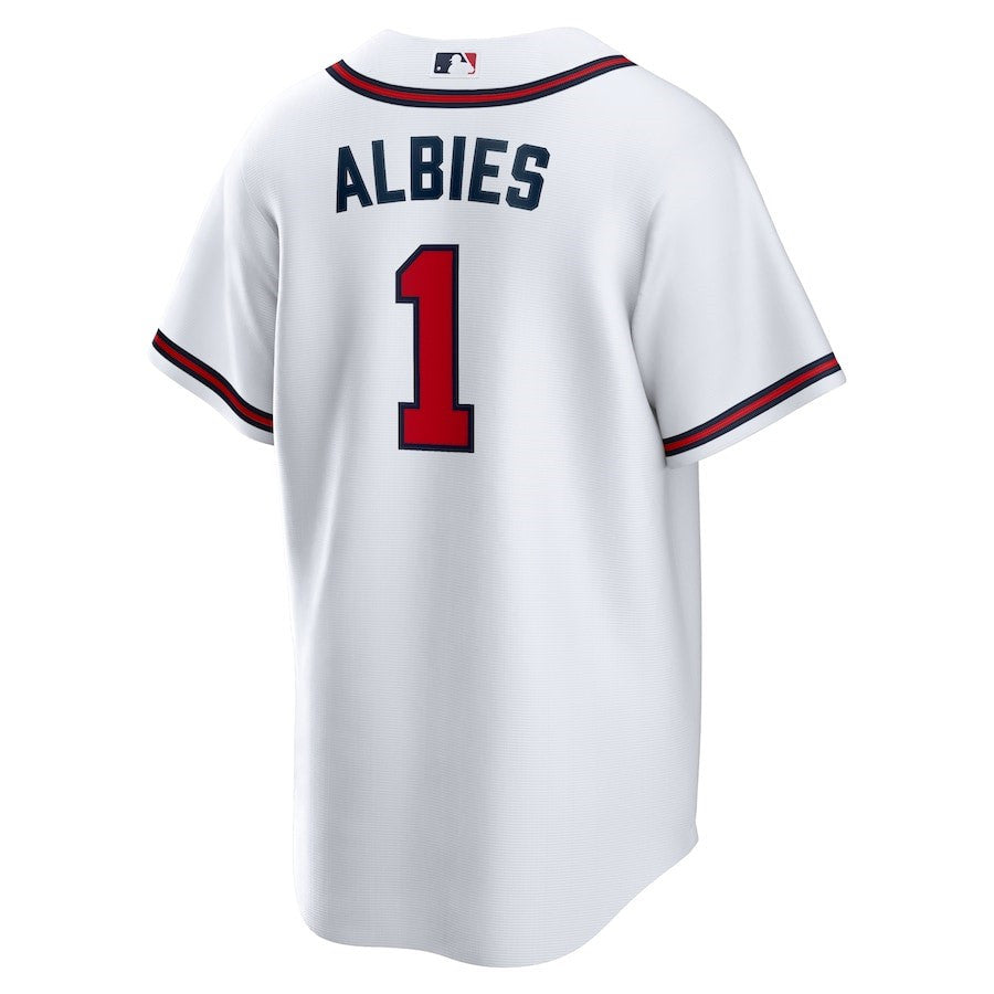 Ozzie Albies 1 Atlanta Braves Home Player Name Men Jersey - White