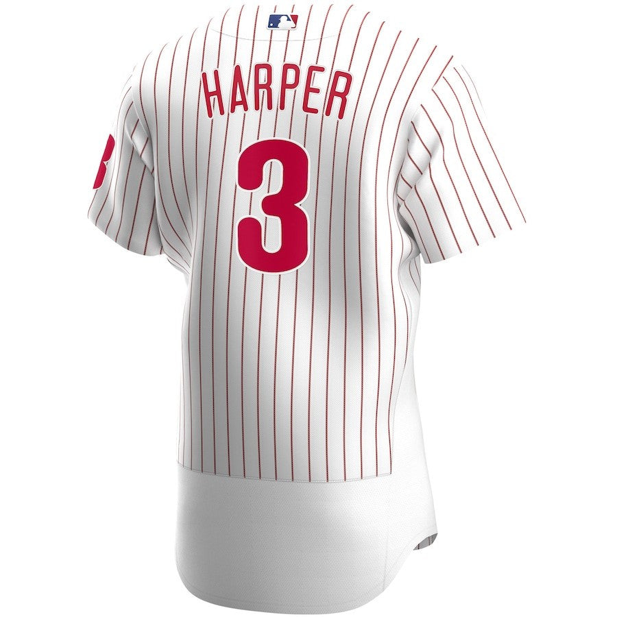 Bryce Harper 3 Philadelphia Phillies Home Player Elite Jersey - White