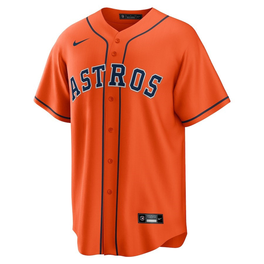 Alex Bregman 2 Houston Astros Alternate Player Name Jersey - Orange