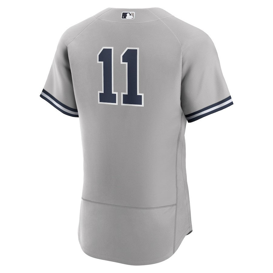 Anthony Volpe 11 New York Yankees Road Elite Jersey - Gray