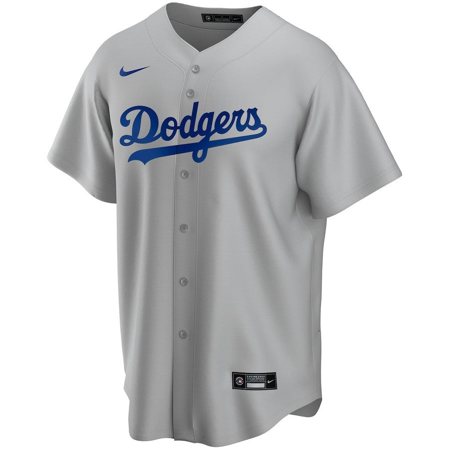Los Angeles Dodgers Alternate Custom Men Jersey - Gray