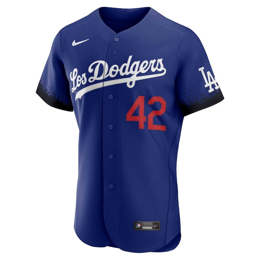 Jackie Robinson 42 Los Angeles Dodgers City Connect Player Elite Jersey - Royal
