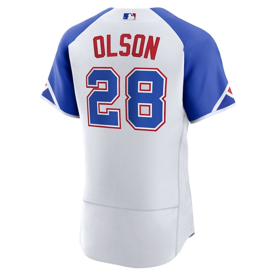Matt Olson 28 Atlanta Braves 2023 City Connect Player Elite Jersey - White
