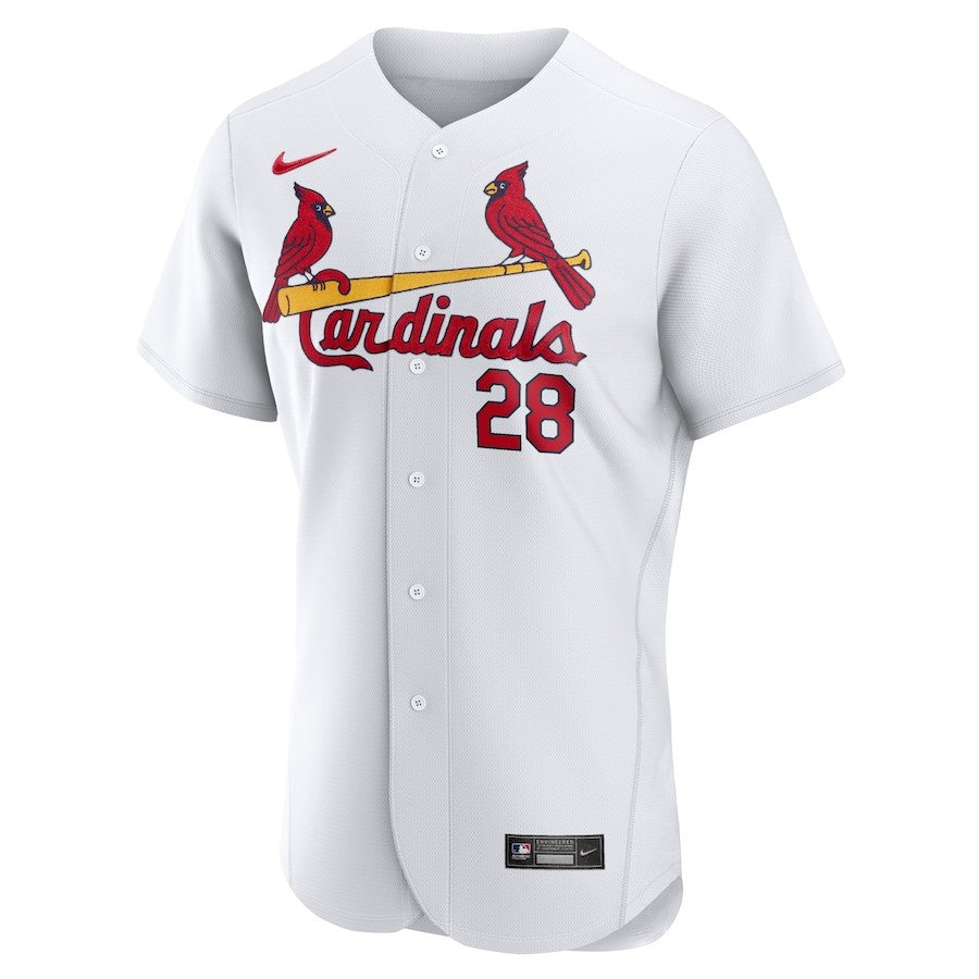 Nolan Arenado 28 St. Louis Cardinals Home Player Elite Jersey - White
