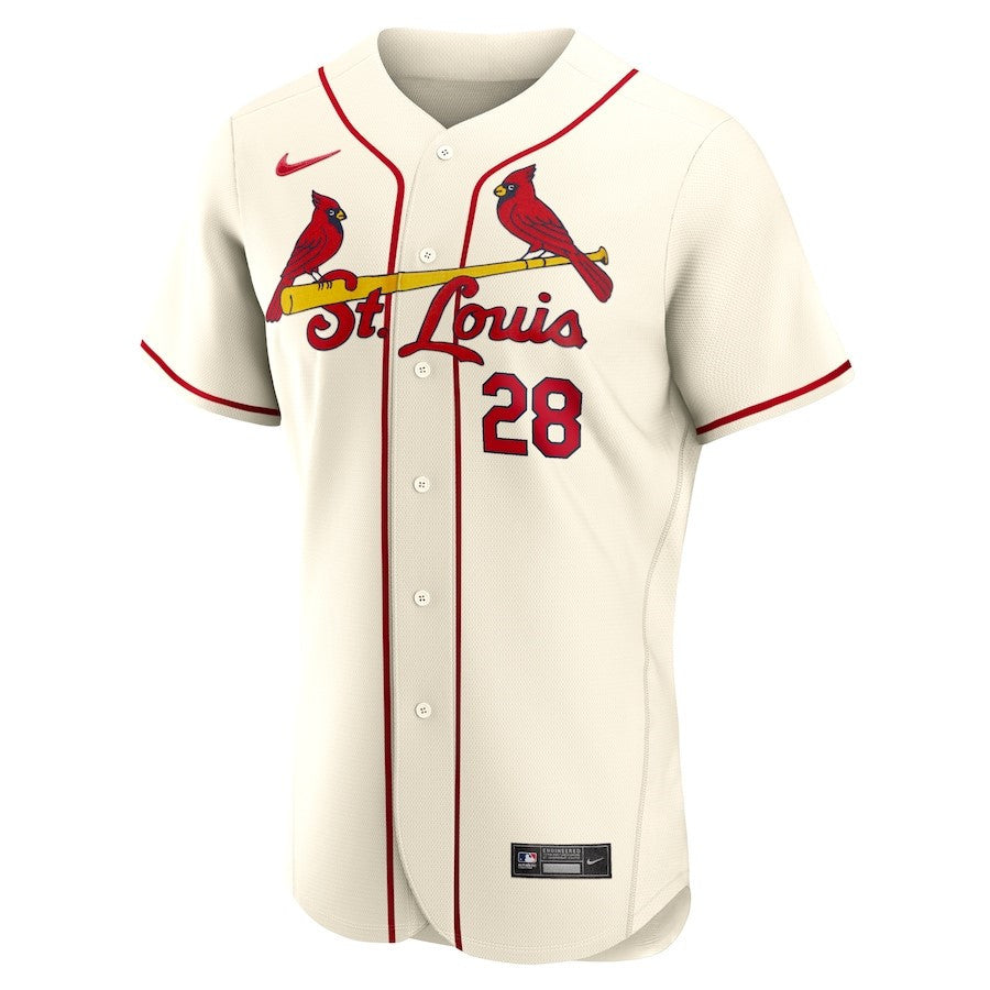 Nolan Arenado 28 St. Louis Cardinals Alternate Player Elite Jersey - Cream