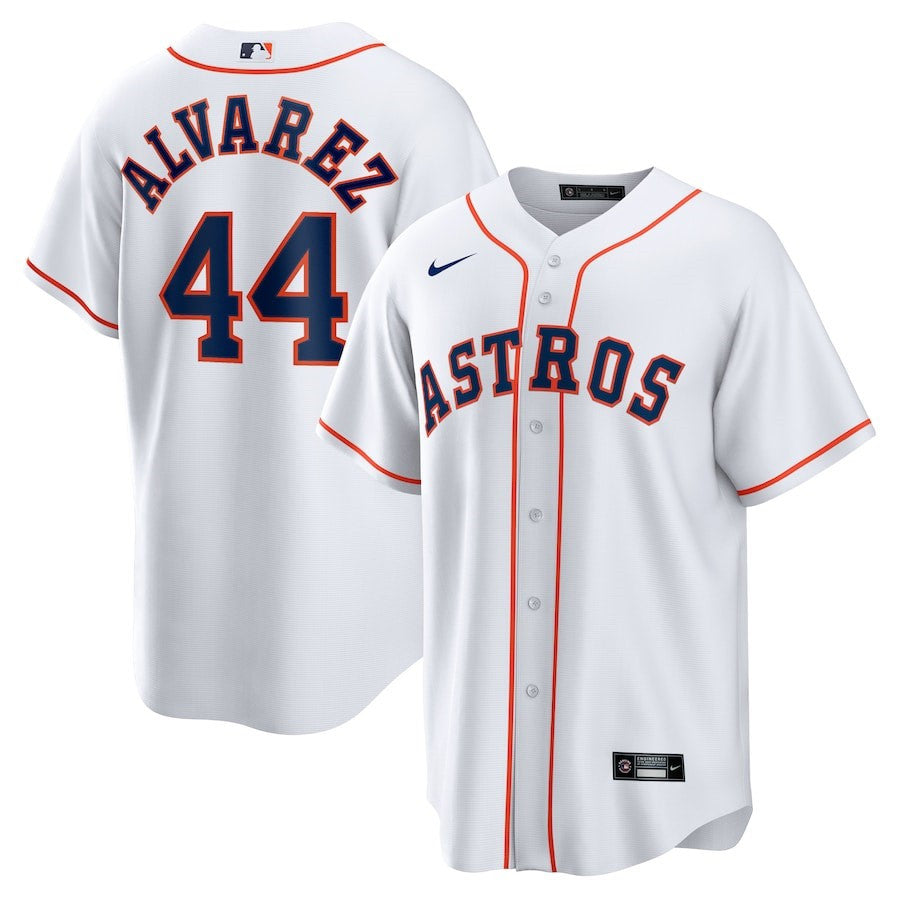Yordan Álvarez 44 Houston Astros Home Player Jersey - White