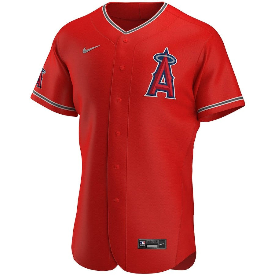 Los Angeles Angels Alternate Team Logo Elite Jersey - Red