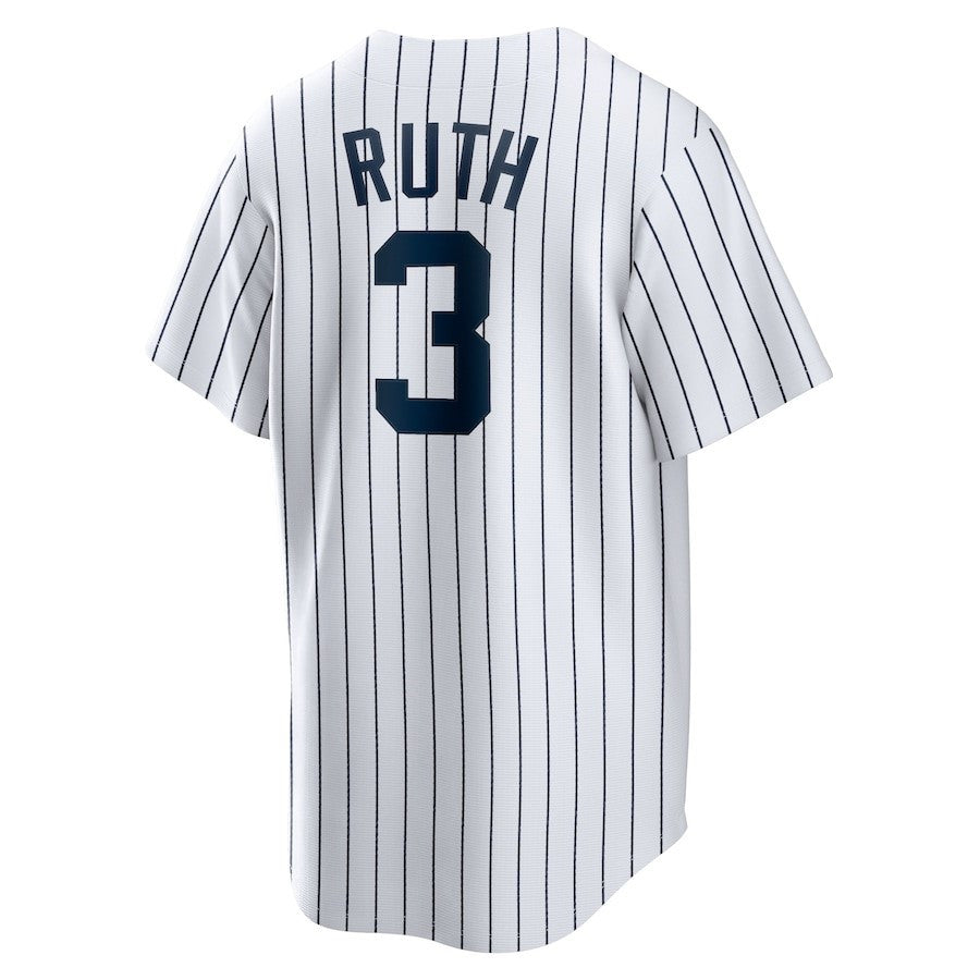 Babe Ruth 3 New York Yankees Home Cooperstown Collection Player Jersey - White
