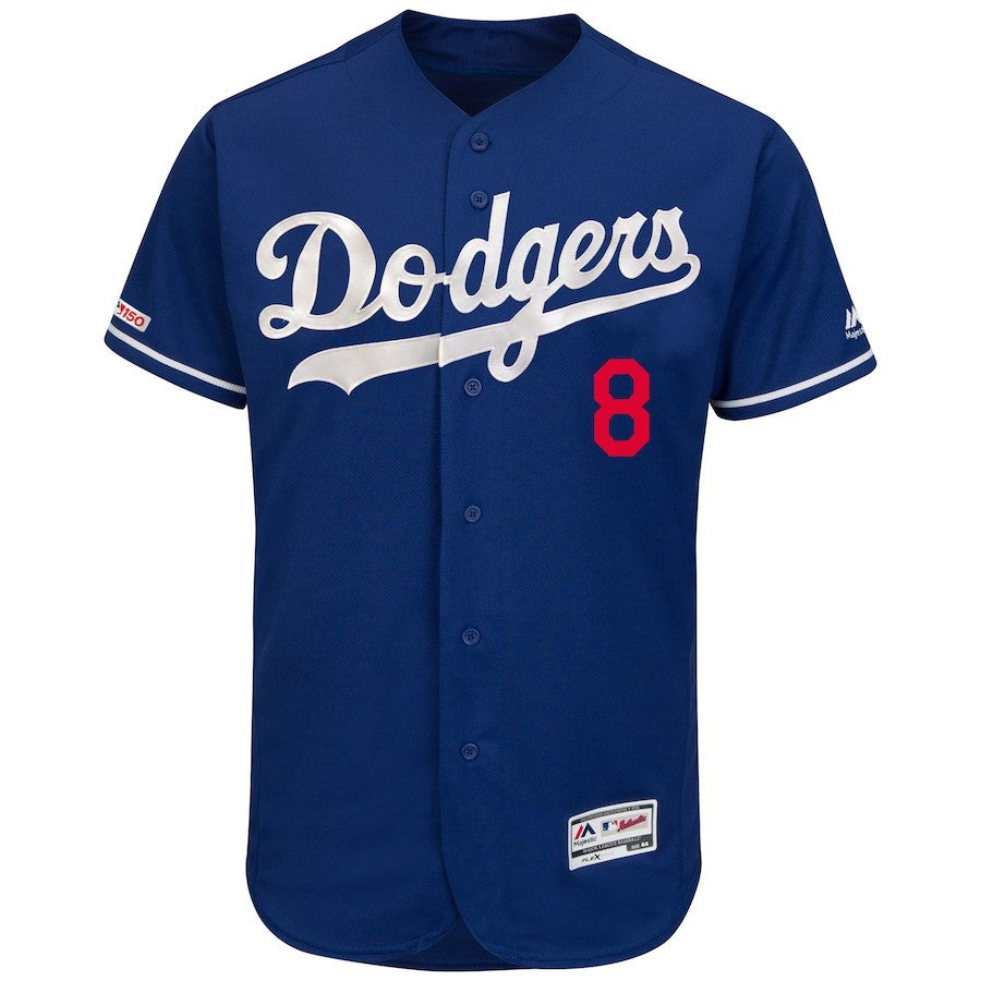 Manny Machado 8 Los Angeles Dodgers Majestic Collection Flex Base Player Elite Jersey - Royal