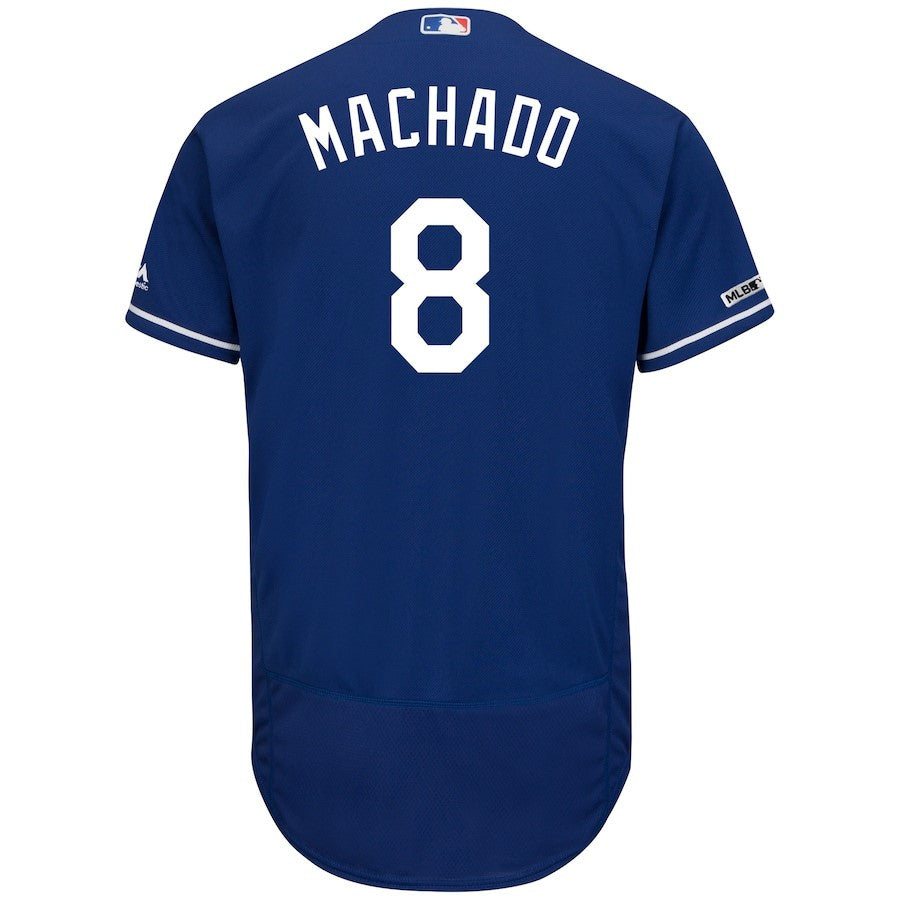 Manny Machado 8 Los Angeles Dodgers Majestic Collection Flex Base Player Elite Jersey - Royal