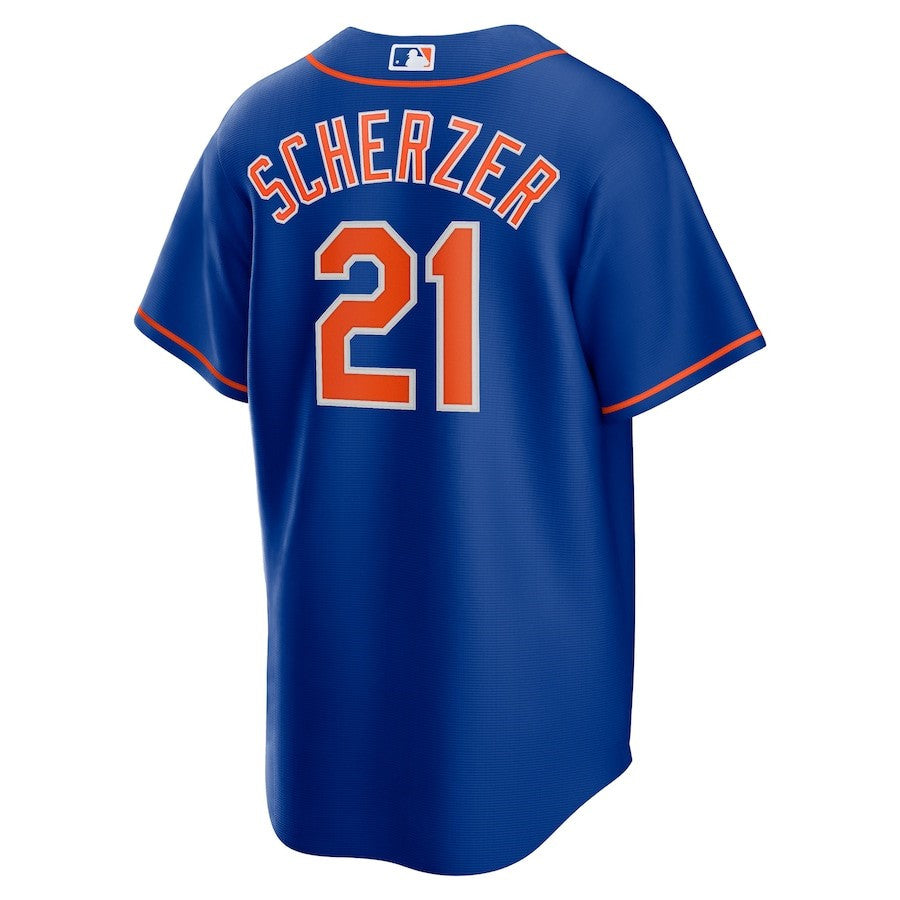 Max Scherzer 21 New York Mets Alternate Player Jersey - Royal