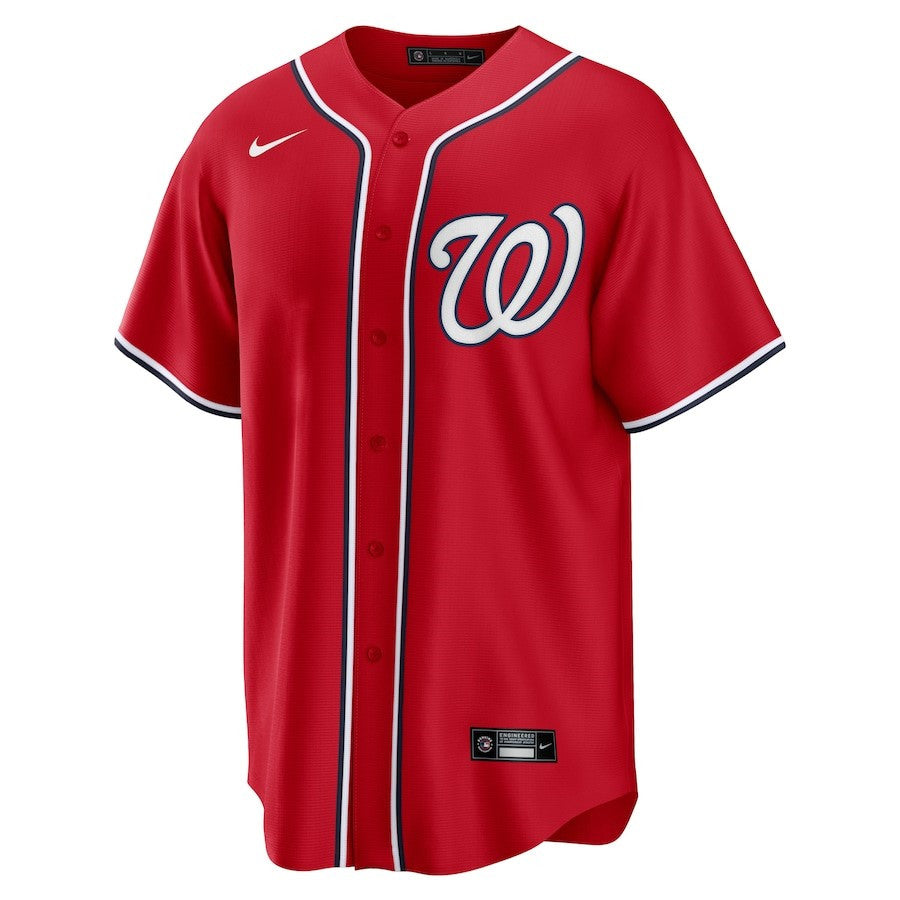 Carter Kieboom 8 Washington Nationals Alternate Player Name Jersey - Red