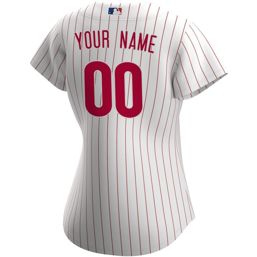 Philadelphia Phillies Women's Home Custom Jersey - White