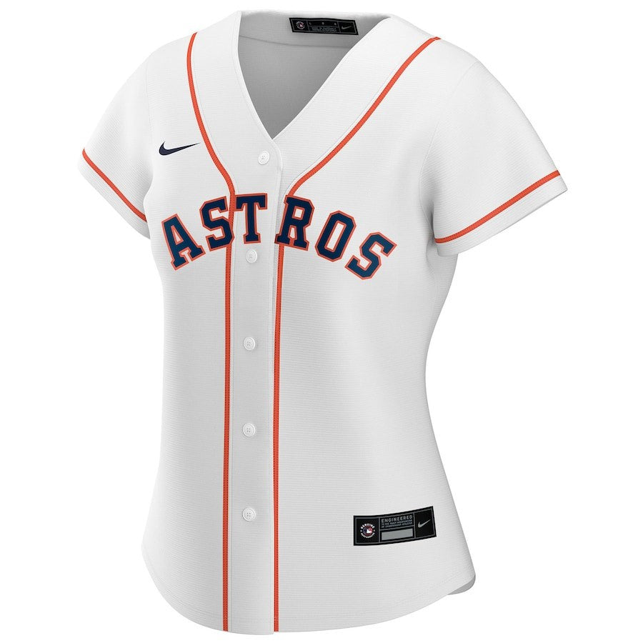 Houston Astros Women's Home Custom Jersey - White