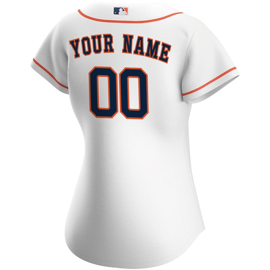 Houston Astros Women's Home Custom Jersey - White