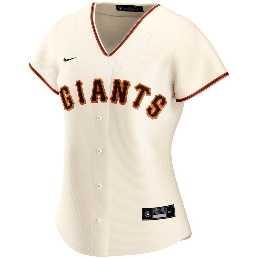 San Francisco Giants Women's Home Custom Jersey - Cream