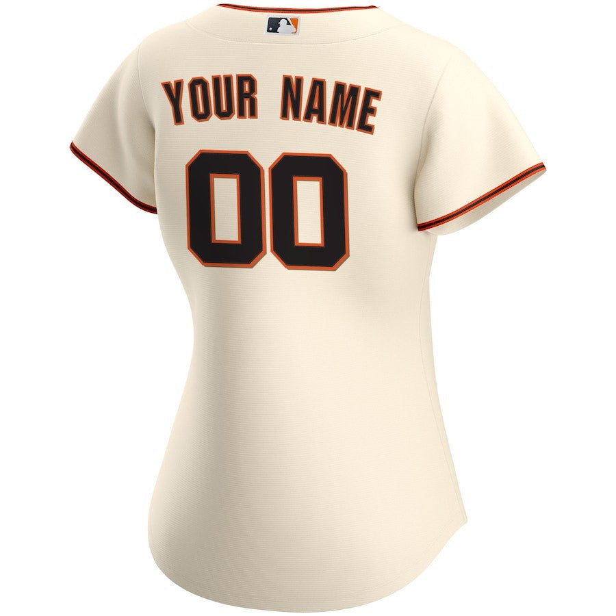 San Francisco Giants Women's Home Custom Jersey - Cream