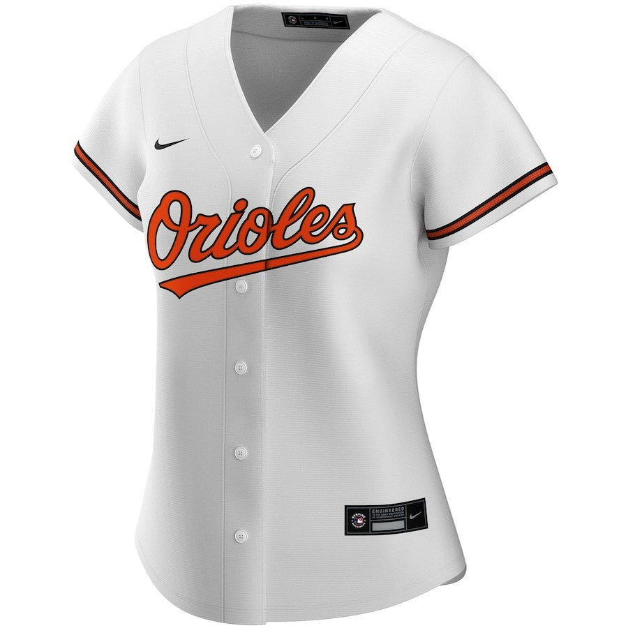 Baltimore Orioles Women's Home Custom Jersey - White