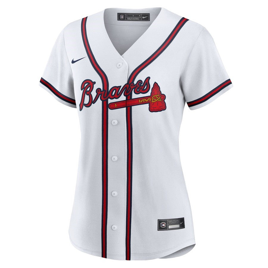 Matt Olson 28 Atlanta Braves Women's Home Player Jersey - White