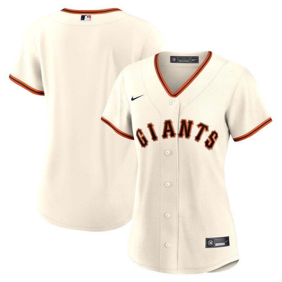 San Francisco Giants Women's Home Blank Jersey - Cream