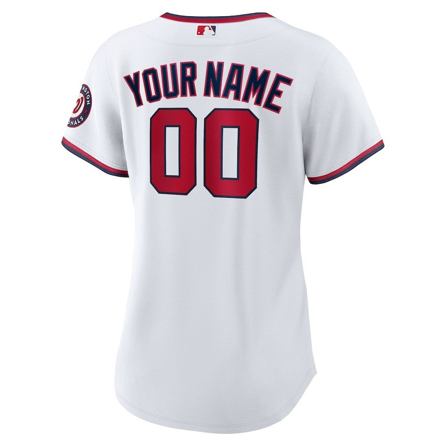 Washington Nationals Women's Custom Jersey - White