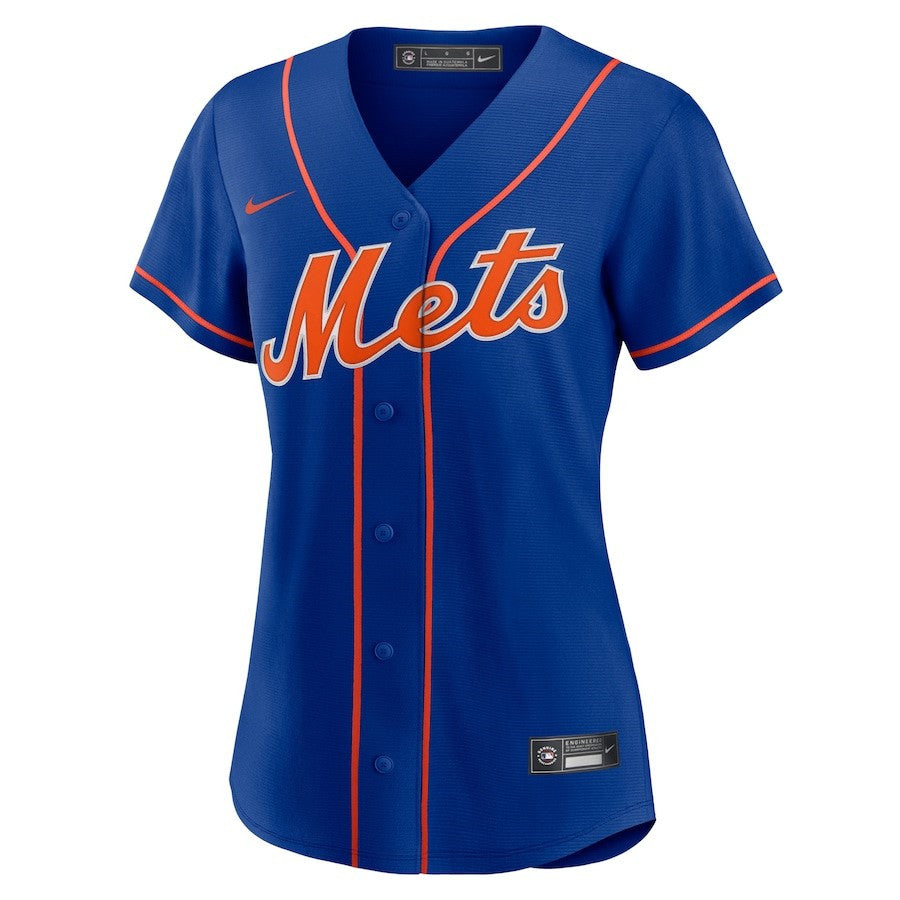Francisco Lindor 12 New York Mets Women's Alternate Player Jersey - Royal