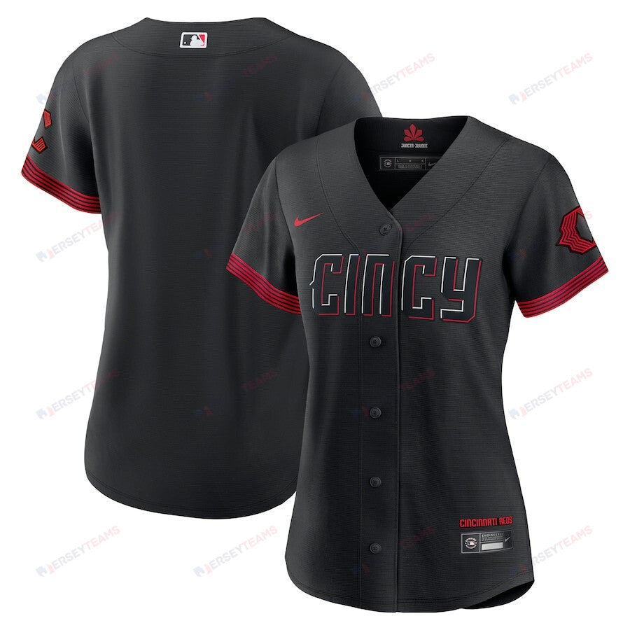 Cincinnati Reds Women's 2023 City Connect Jersey - Black
