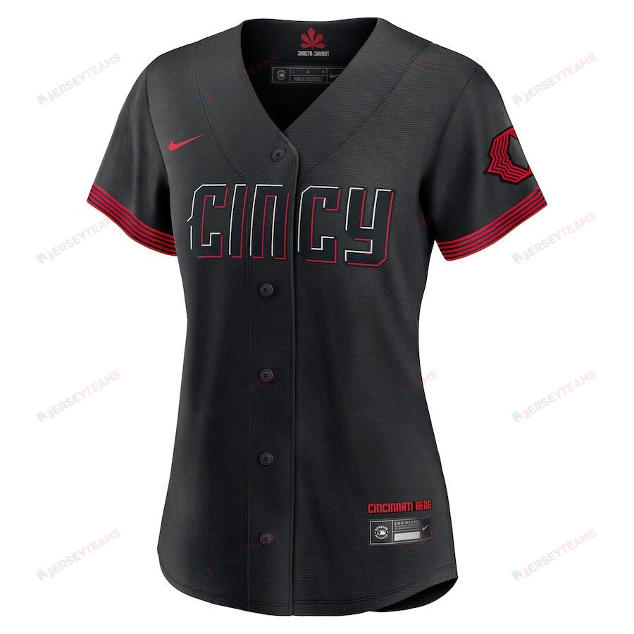 Cincinnati Reds Women's 2023 City Connect Jersey - Black