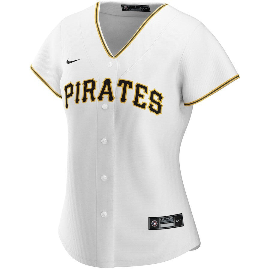 Pittsburgh Pirates Women's Home Custom Jersey - White