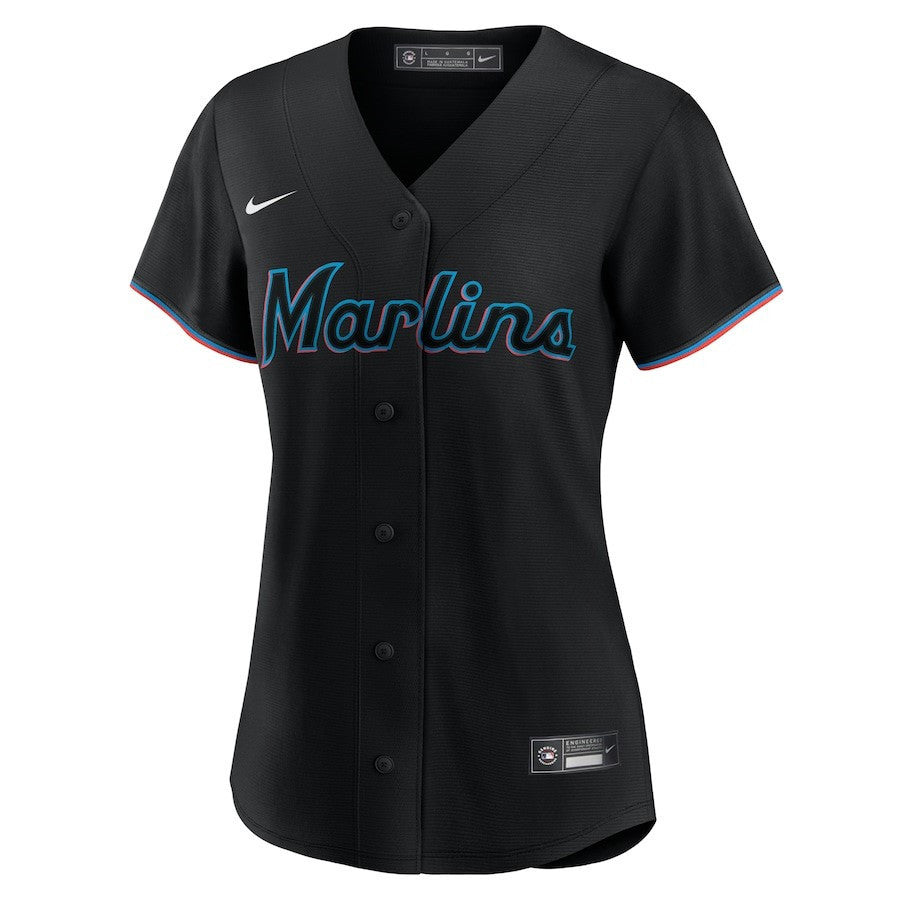 Miami Marlins Women's Alternate Team Jersey - Black