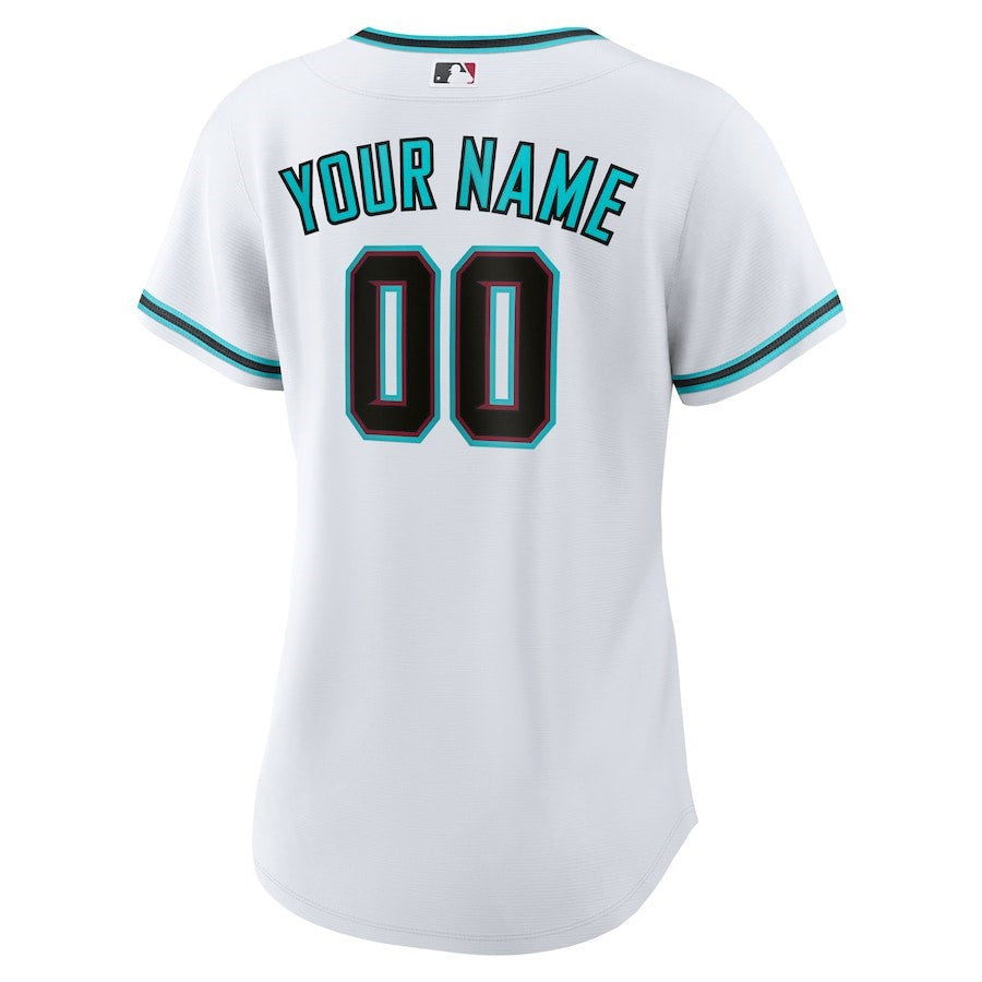 Arizona Diamondbacks Women's Home Custom Jersey - White