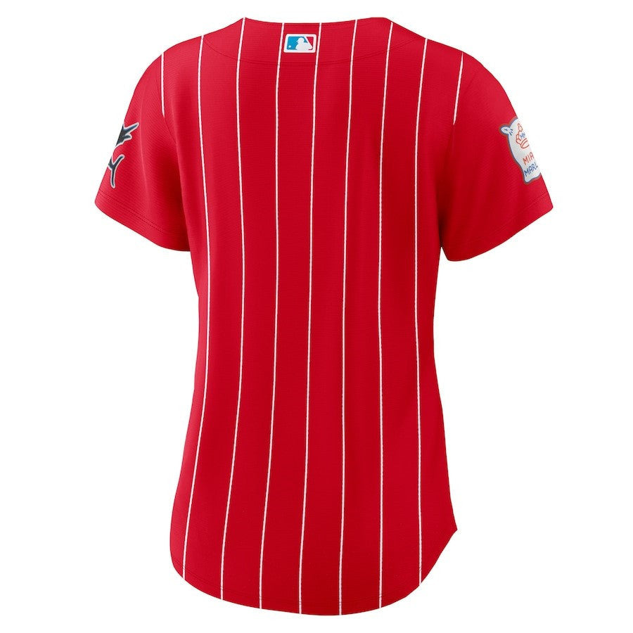 Miami Marlins Women's City Connect Jersey - Red