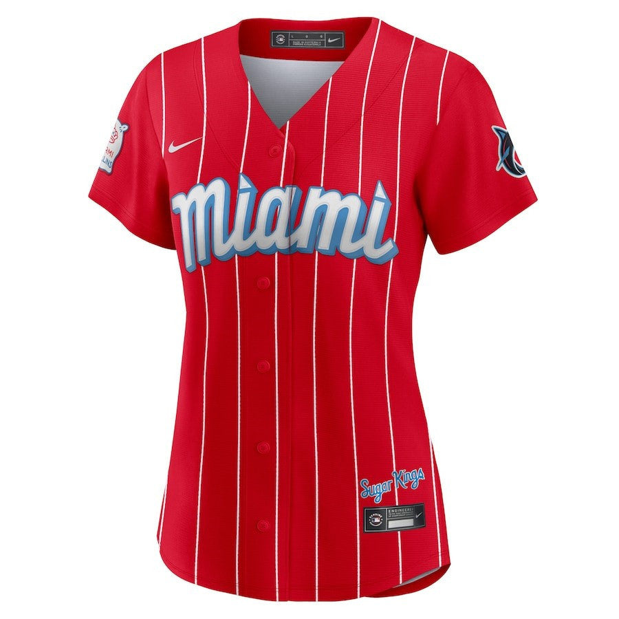 Miami Marlins Women's City Connect Jersey - Red