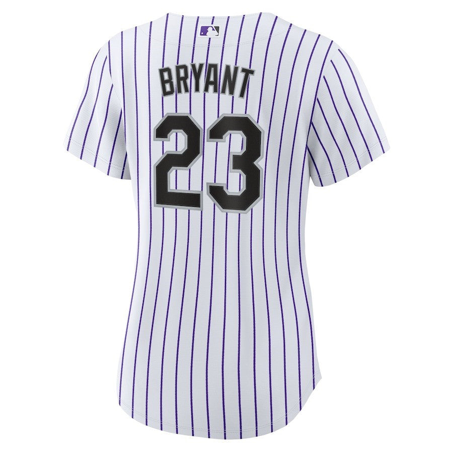Kris Bryant 23 Colorado Rockies Women's Player Jersey - White/Purple