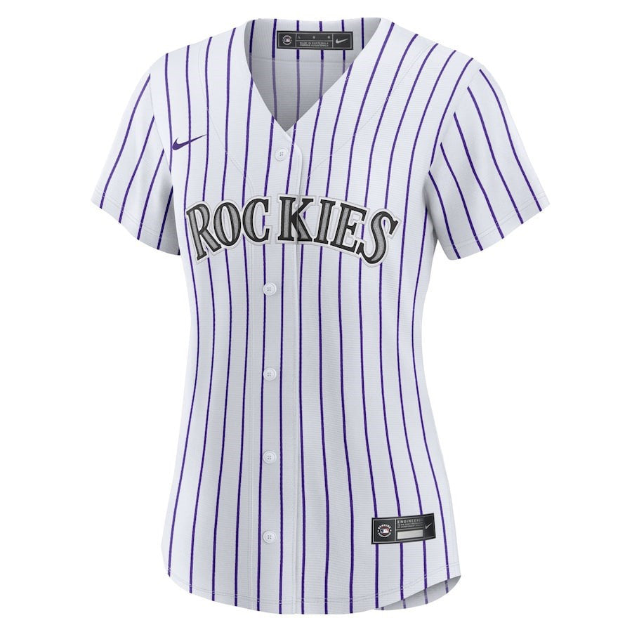 Kris Bryant 23 Colorado Rockies Women's Player Jersey - White/Purple