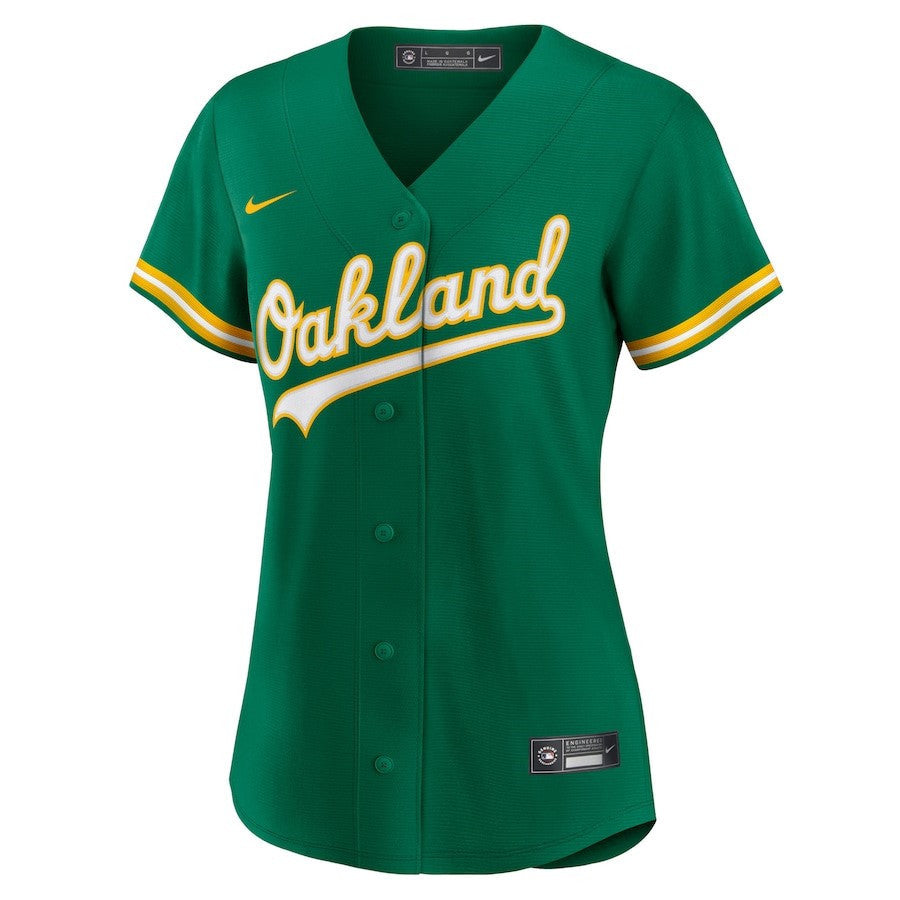 Khris Davis 2 Oakland Athletics Women's Alternate Player Jersey - Green