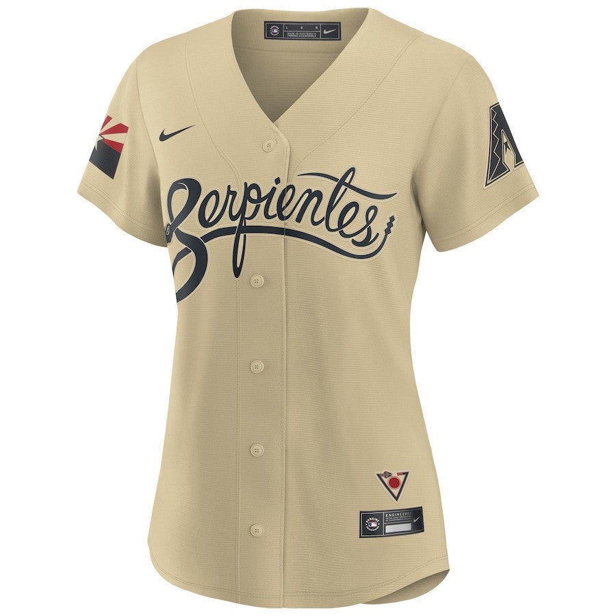 Randy Johnson 51 Arizona Diamondbacks Women's City Connect Player Jersey - Sand