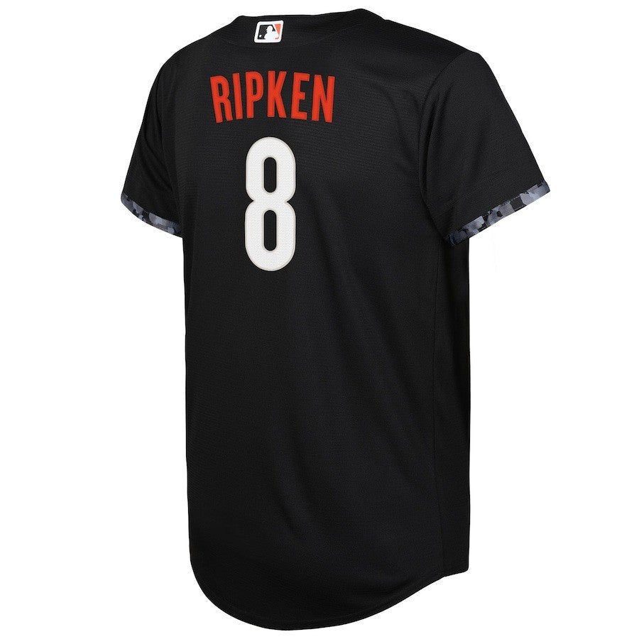 Cal Ripken 8 Baltimore Orioles Youth 2023 City Connect Jersey - Black