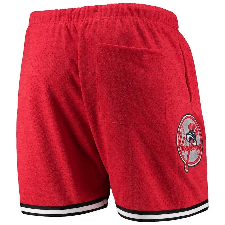 New York Yankees Team Standard Men Mesh Shorts - Red