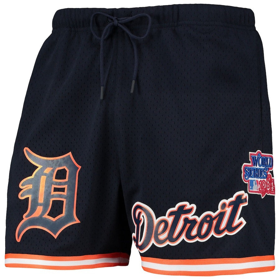 Detroit Tigers Team Logo Mesh Shorts - Navy, Men