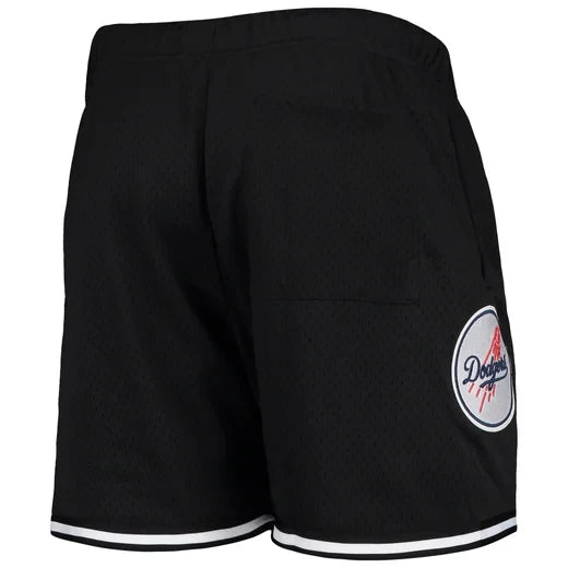 Los Angeles Dodgers Team Logo Mesh Shorts - Black, Men