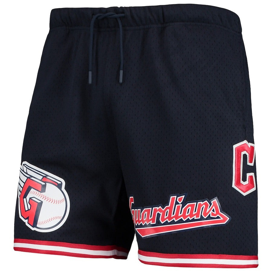 Cleveland Guardians Team Logo Mesh Shorts - Navy, Men