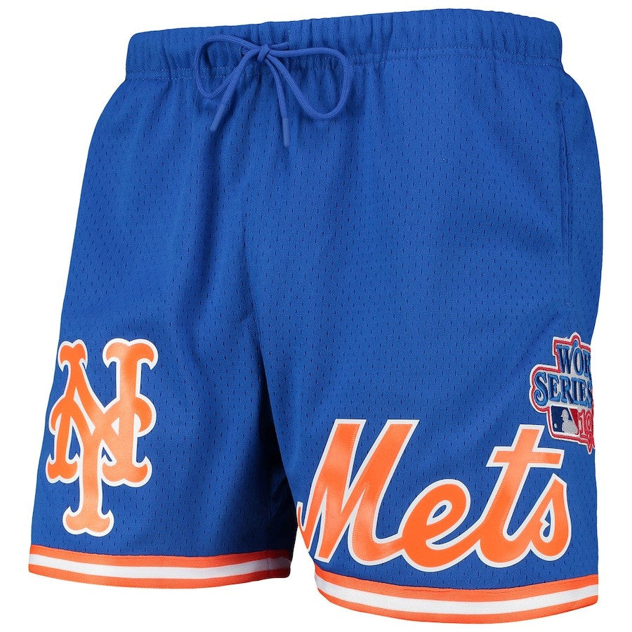 New York Mets Team Logo Mesh Shorts - Royal, Men