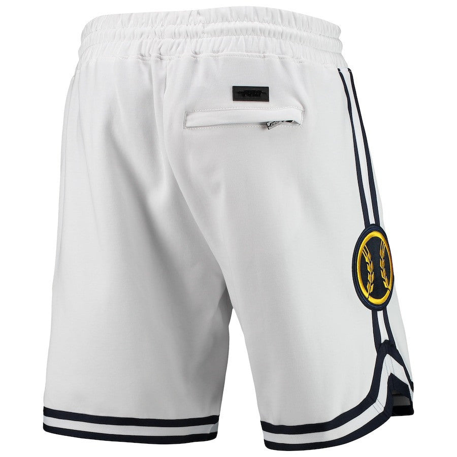 Milwaukee Brewers Team Logo Shorts - White, Men