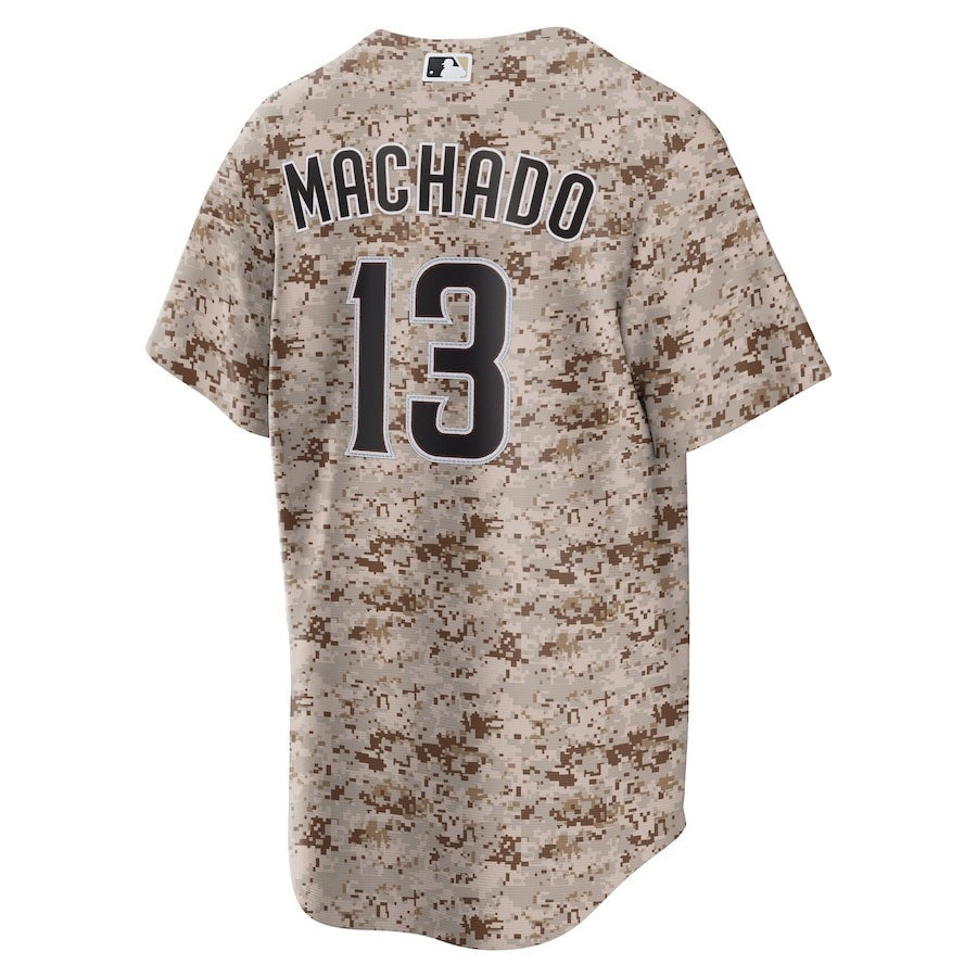 Manny Machado 13 San Diego Padres USMC Alternate Men Jersey - Camo